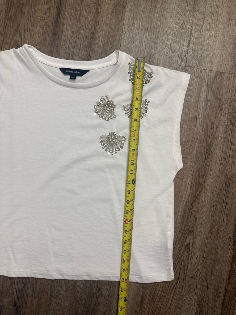 Calligraphie • Rhinestone Embellished Muscle Tee - Picture 8 of 12
